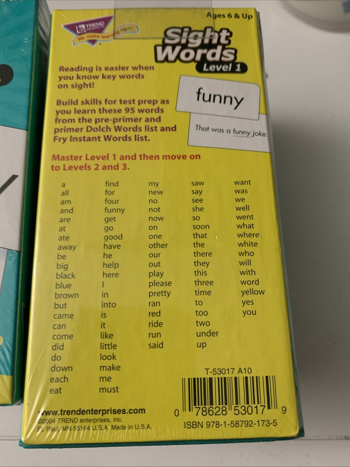 Sight Words Level 1 Skill Drill Flash Cards – New