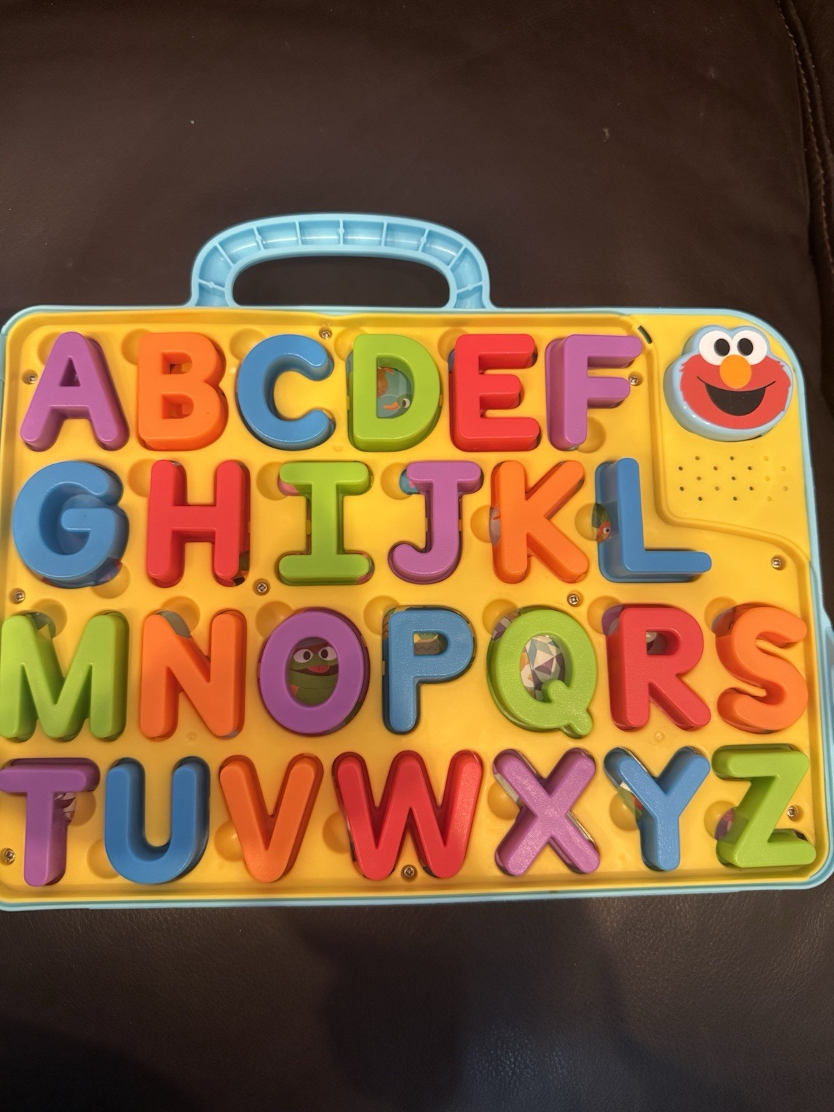 Sesame Workshop Sesame Street ABC Alphabet Letters Carry Case Blue/Yellow
