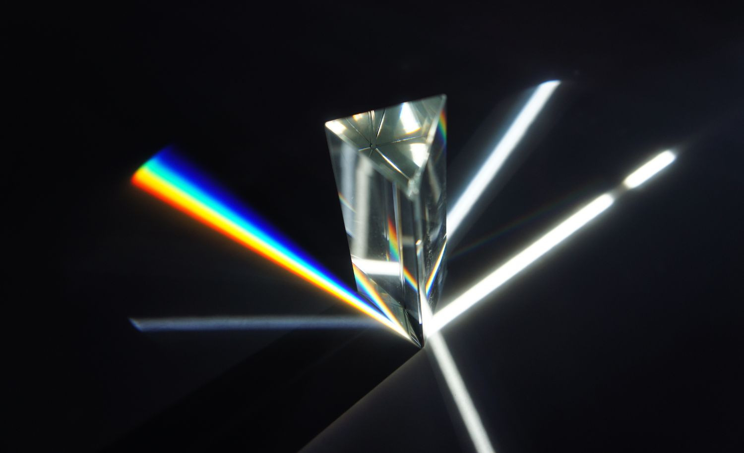 Optical Glass 10cm Clear Triangle Refract Prism Physics Light Spectrum Disperse