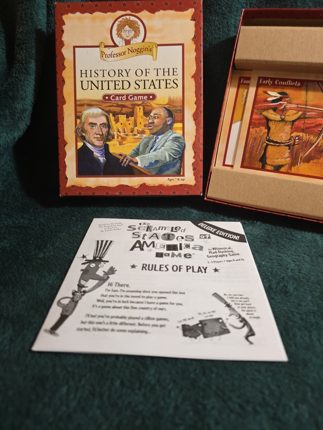 Professor Noggin’s History Of The United States Trivia Card Game Complete #29