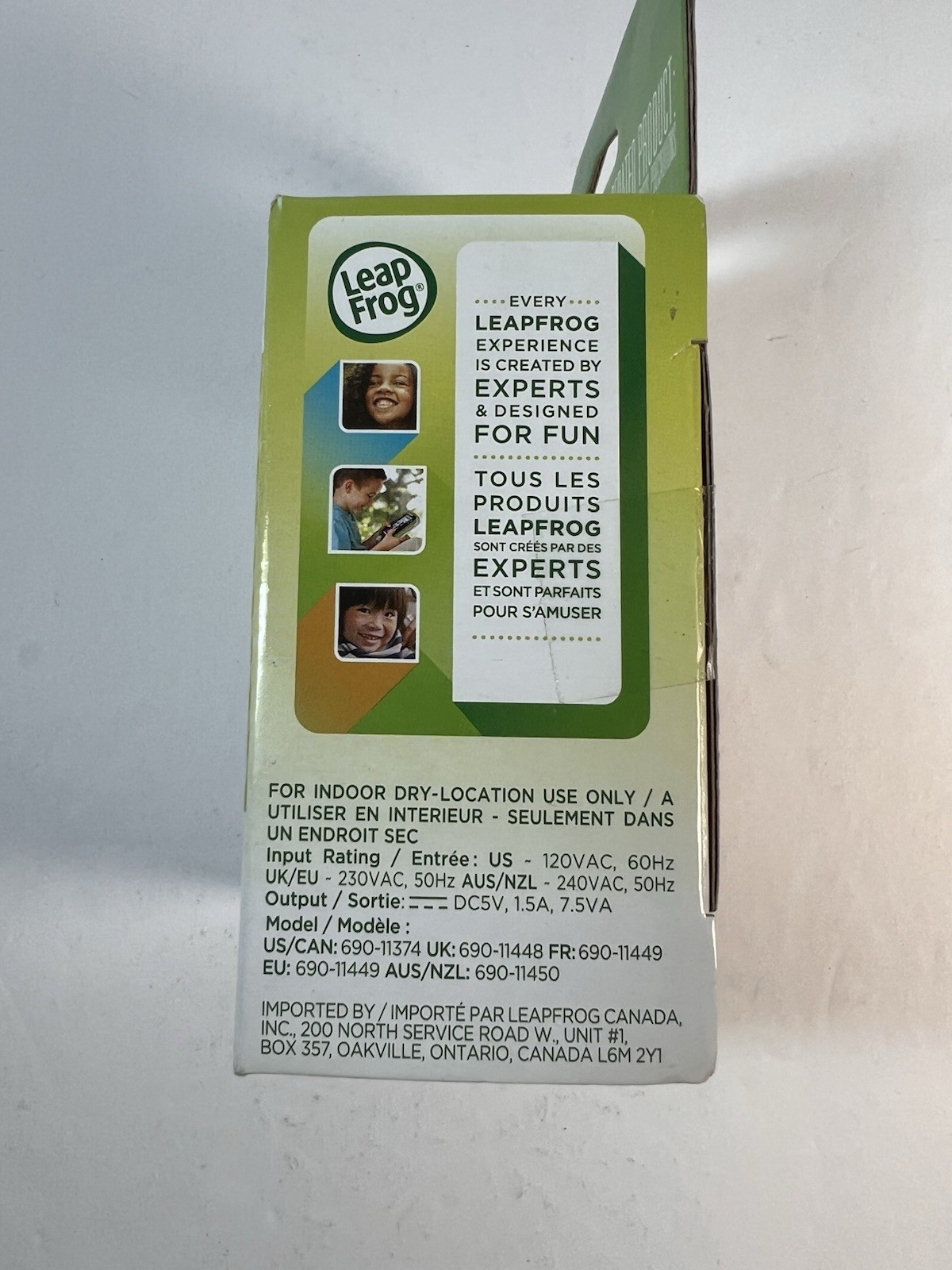 LeapFrog Leap TV Gaming Replacement Power Cord AC Adapter Plug Original Part New