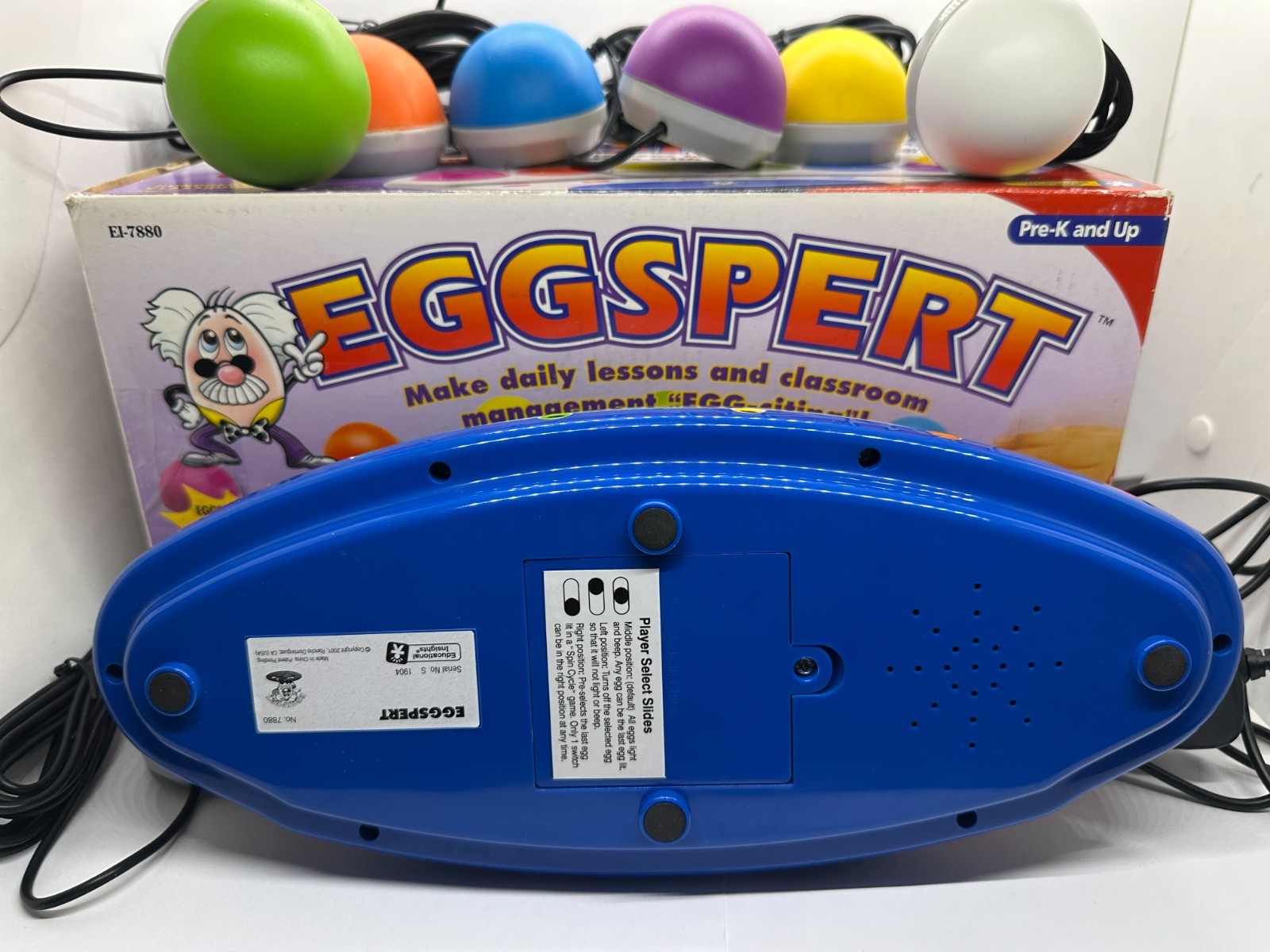 Eggspert Buzzer Game EI-7880 2001 Complete Set Educational Works Read Descriptio
