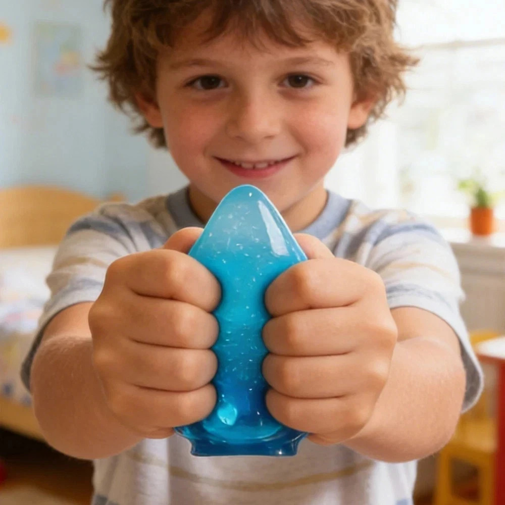 Dream Drop -Sensory Squeeze Toy w/ Dreamy Smooth Squeeze – 3″ Tall Blue”unbrand”