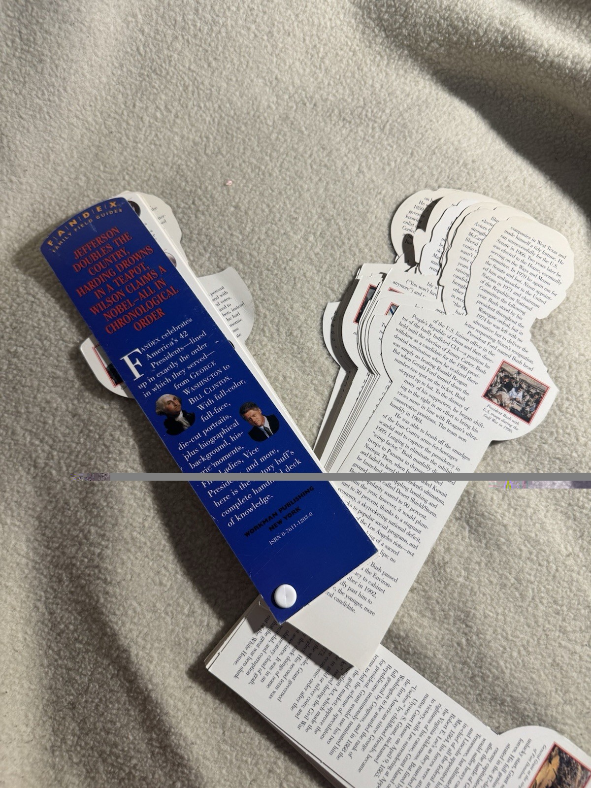 Fandex 50 States US Presidents Vintage Home School Nostalgia Tutor Studying 90s