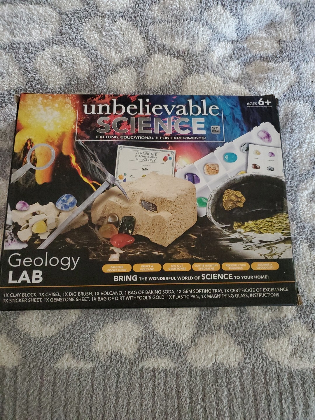Unbelievable Science Geology Lab kit experiments – fun, educational, exciting