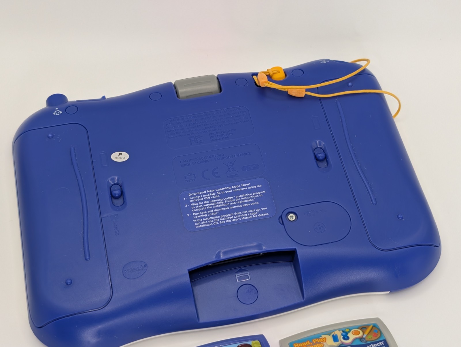 VTech InnoTab 3S Boys Blue Kids French Edition Learning Tablet W/3 Games Tested.