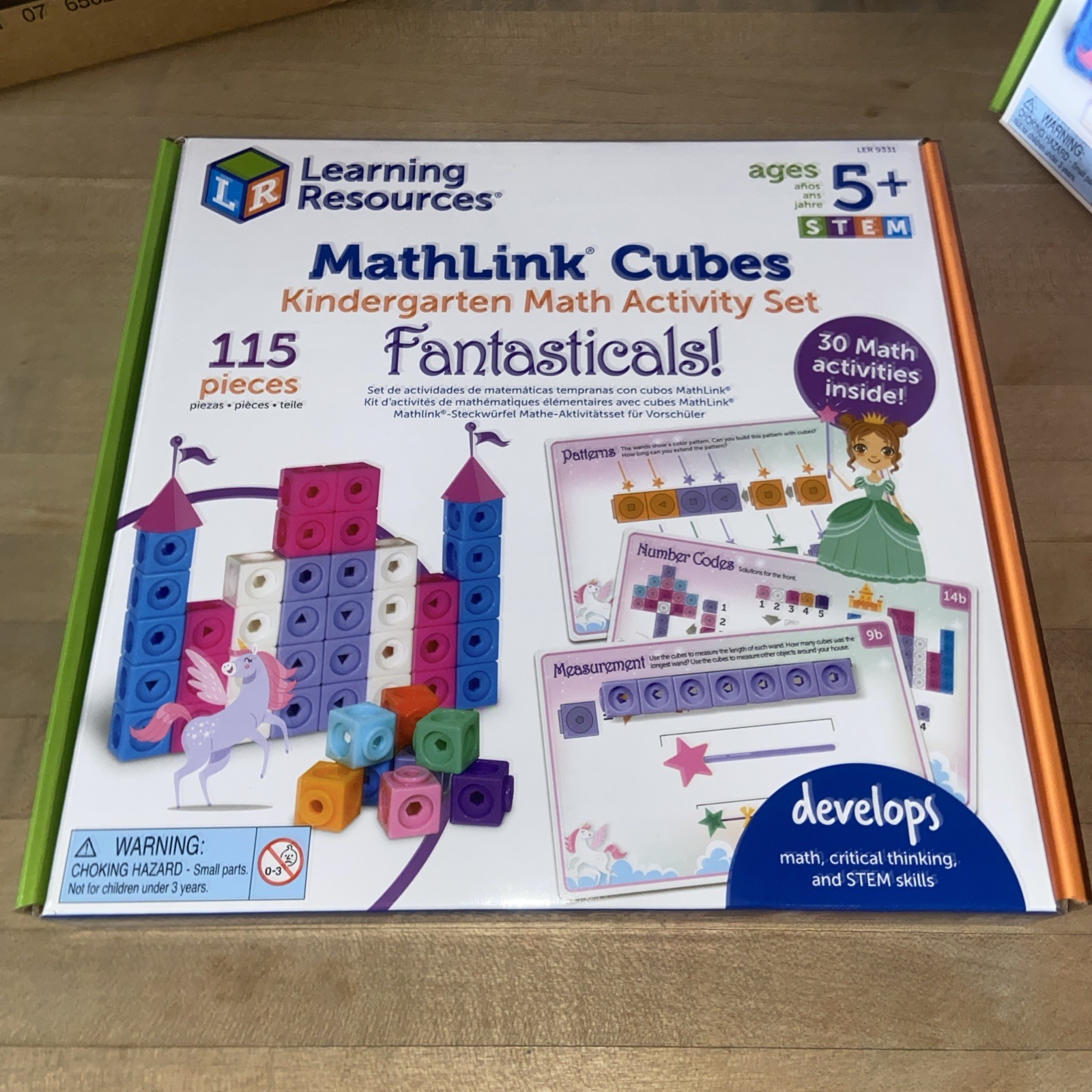 Lot Of 4 Learning Resources Math Link Cubes Play Learn Activity Set 115 Pieces