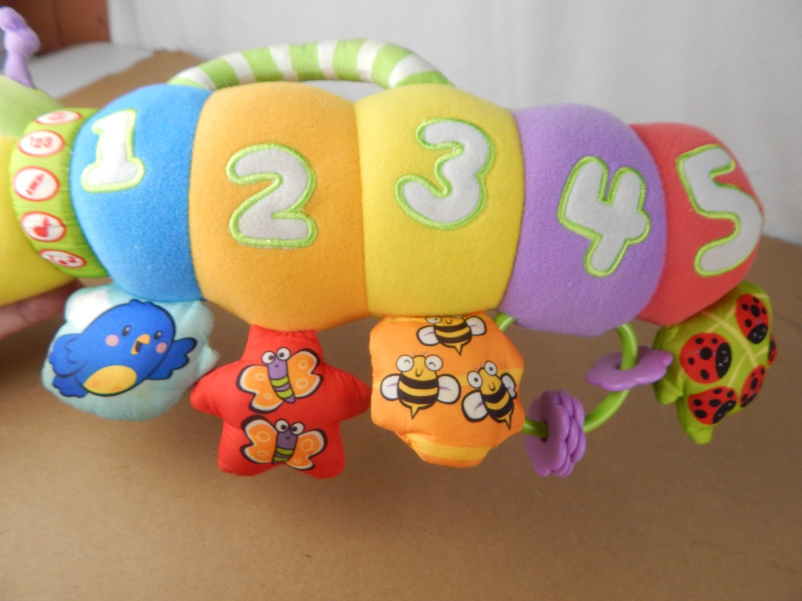 VTG LeapFrog Baby Counting Pal Sensory 14″ Caterpillar Clean WORKS Worm