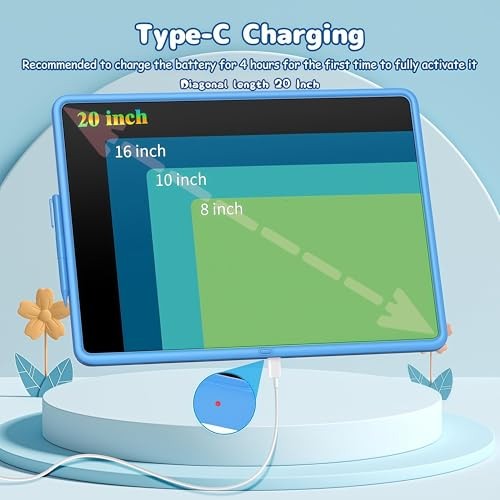 Kids Gifts Ideas, 20 Inch Large LCD Writing Tablet for 17″W x 13″H Blue