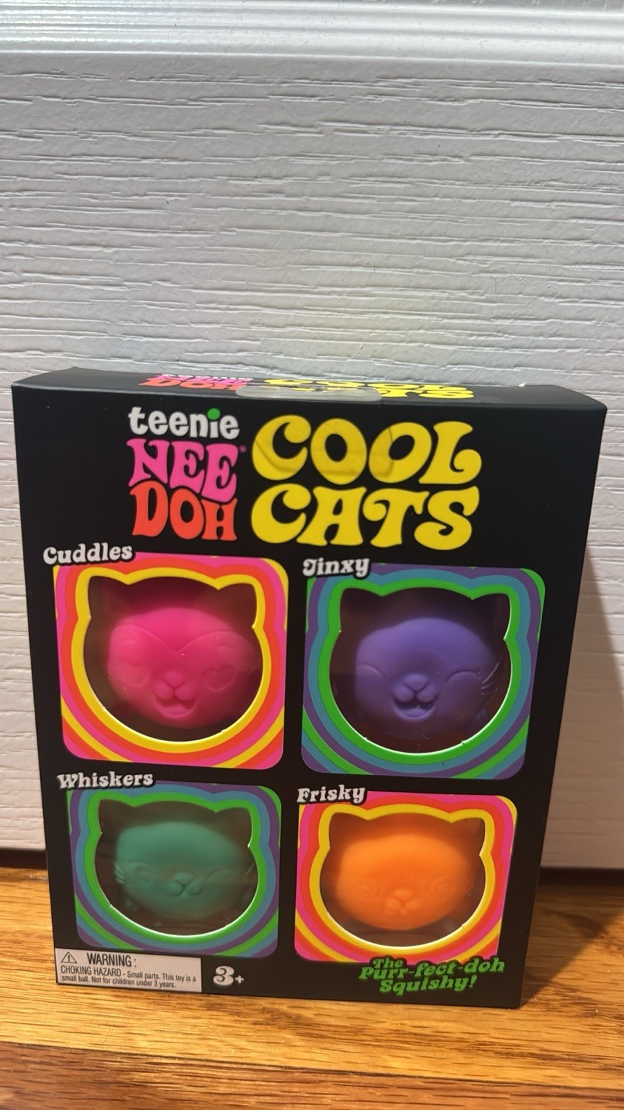 NeeDoh Teenie 4 Pack Nee Doh Cool Cats Pack of Four New Sealed