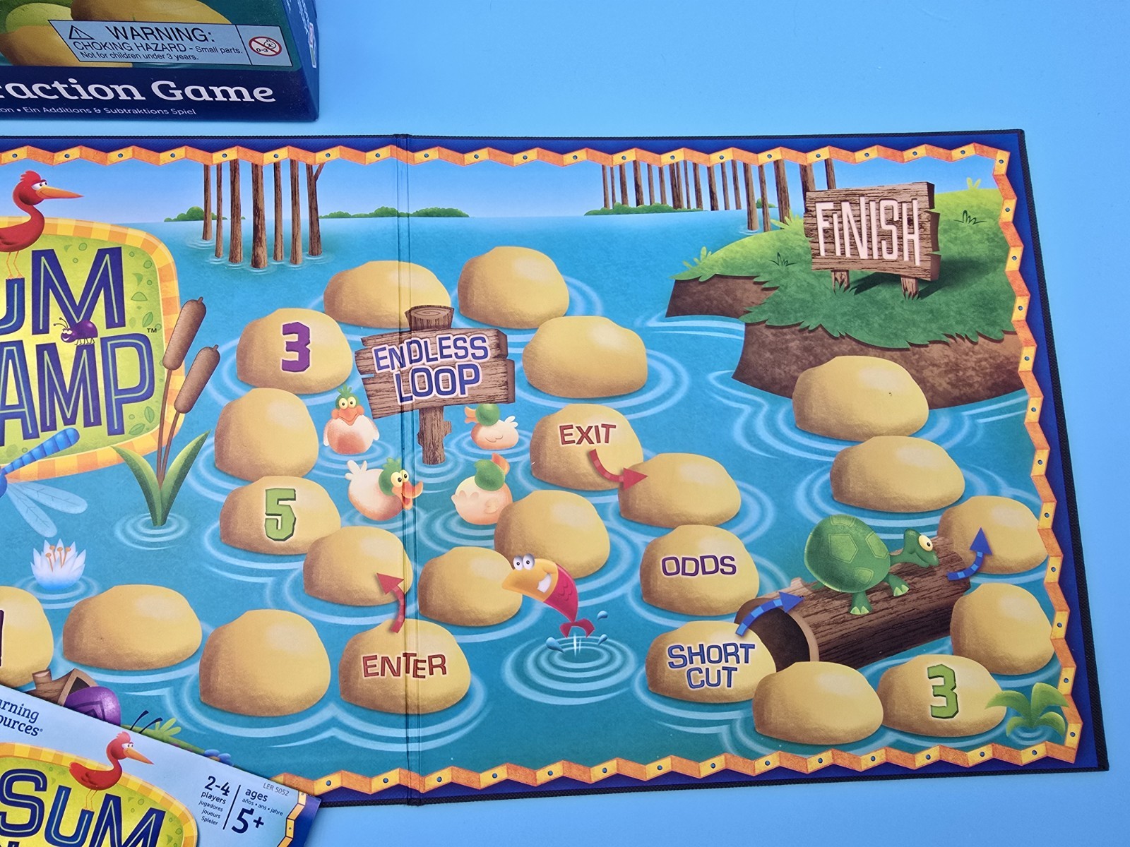 Learning Resources Age 5+ Sum Swamp Addition & Subtraction , 2- 4 Players