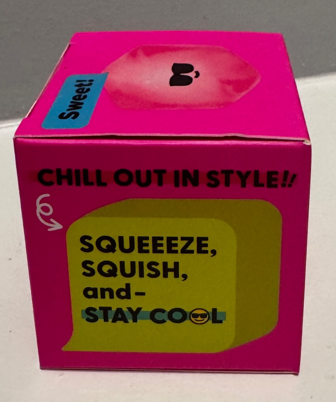 J’Adore Cool Cube Squishy TikTok Viral Stress Toy Super Soft Fidget Target Pink