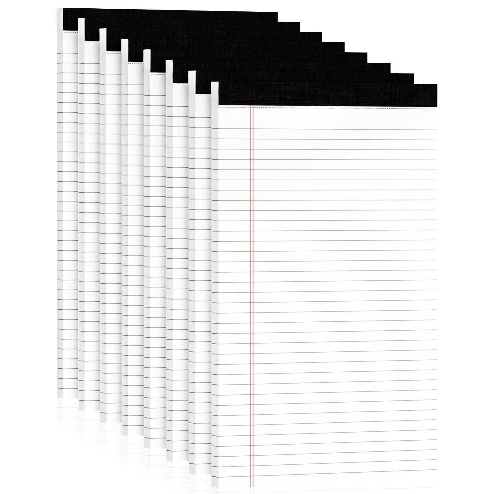 Legal Pads 8.5 x 14 Note Pads, 8 Pack White Paper Pads 8.5”x 14”, Wide Rule…