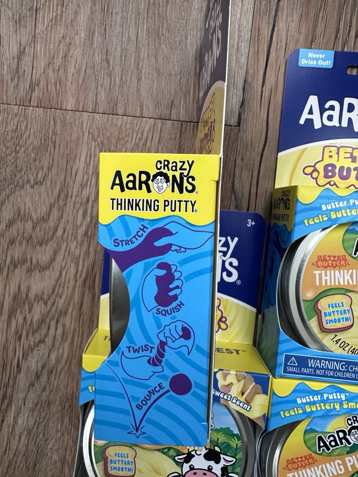 4x Aarons Crazy Better Butter Thinking Putty. New Sealed.