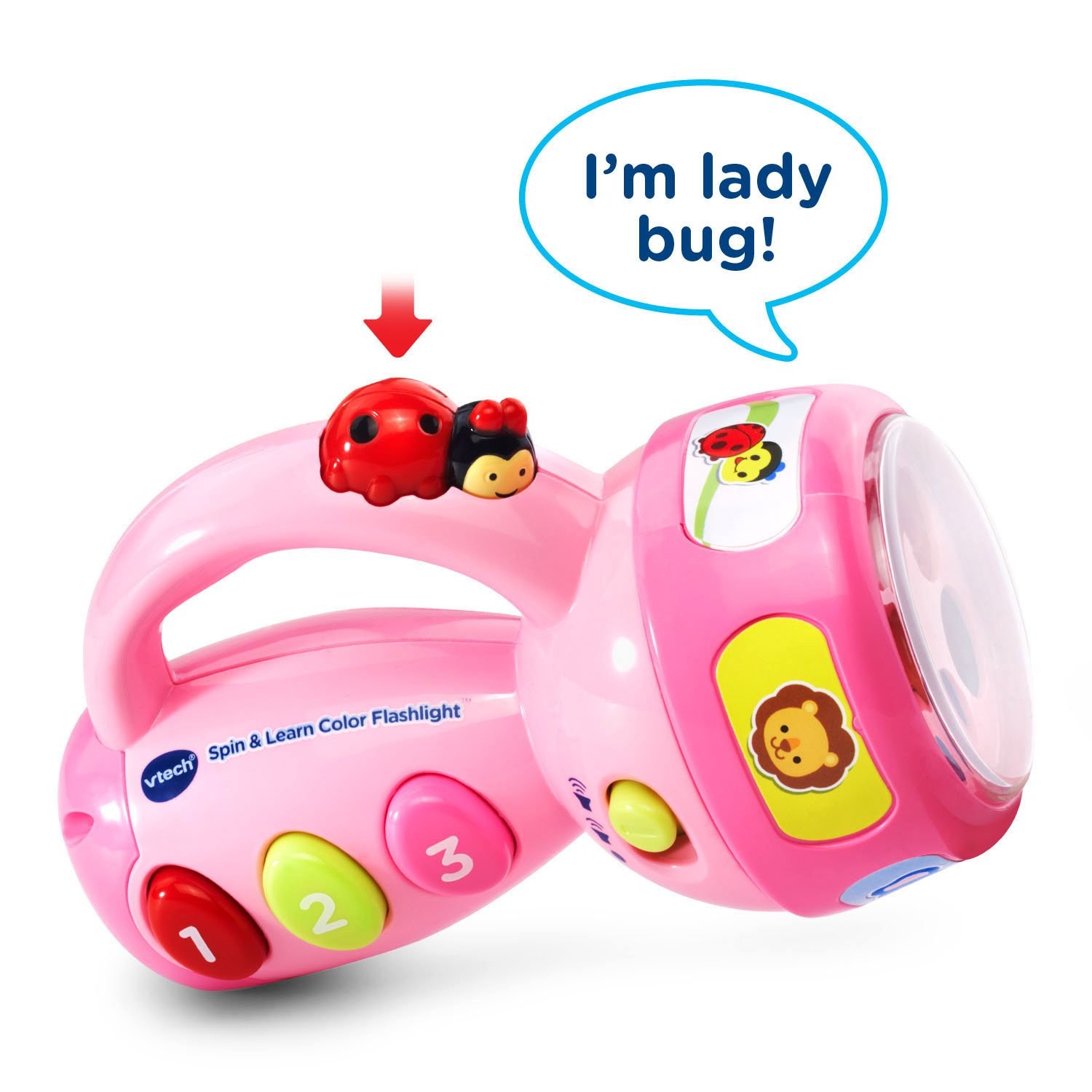 VTech Spin and Learn Color Flashlight Educational Toy for Toddlers Ages 1-3