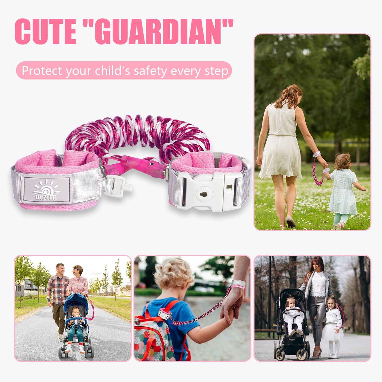 Toddler Harness Walking Leash- Child Anti Lost Wrist Link – Child Safety Harness
