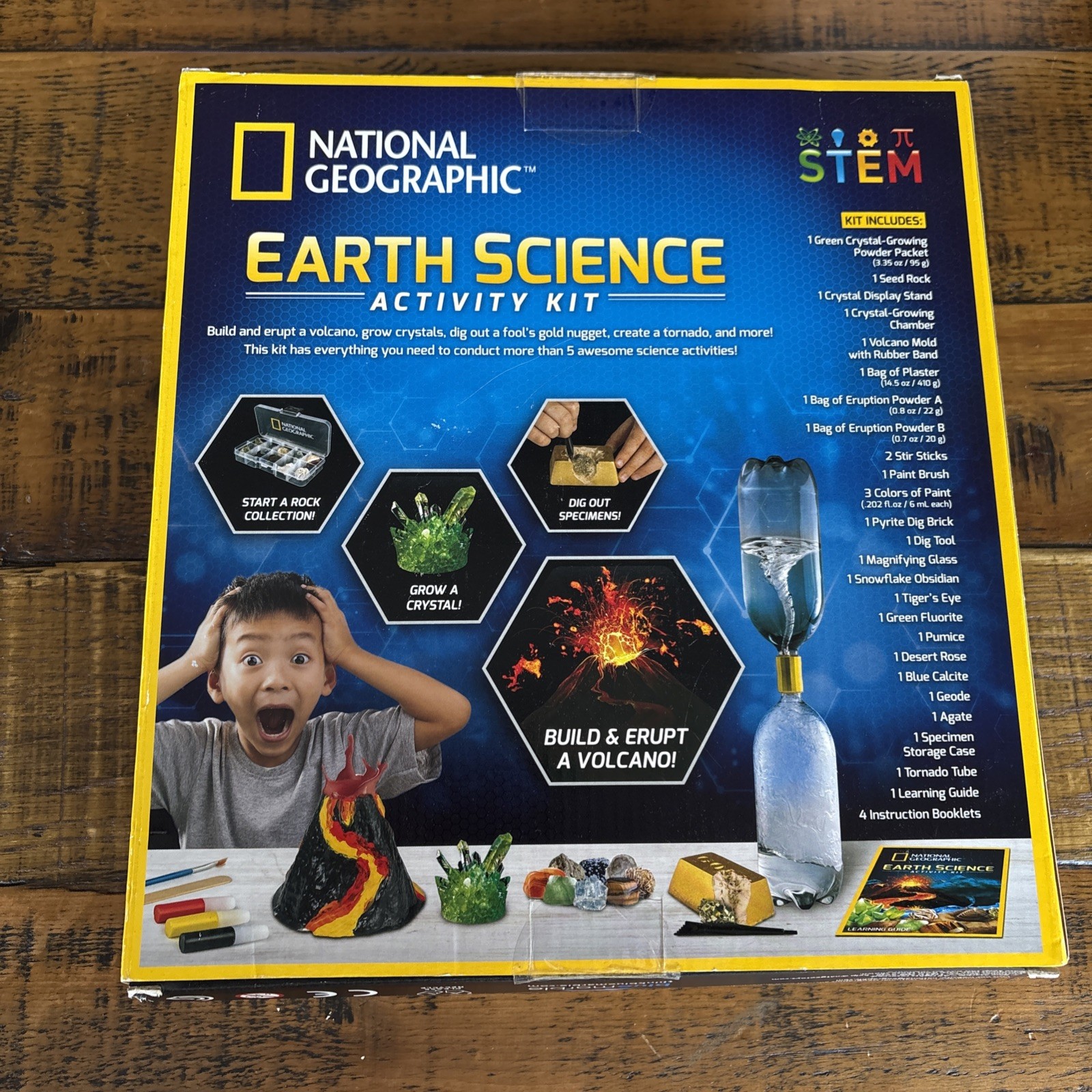 NATIONAL GEOGRAPHIC Earth Science Kit 5+ Science Experiments & Activities NIB