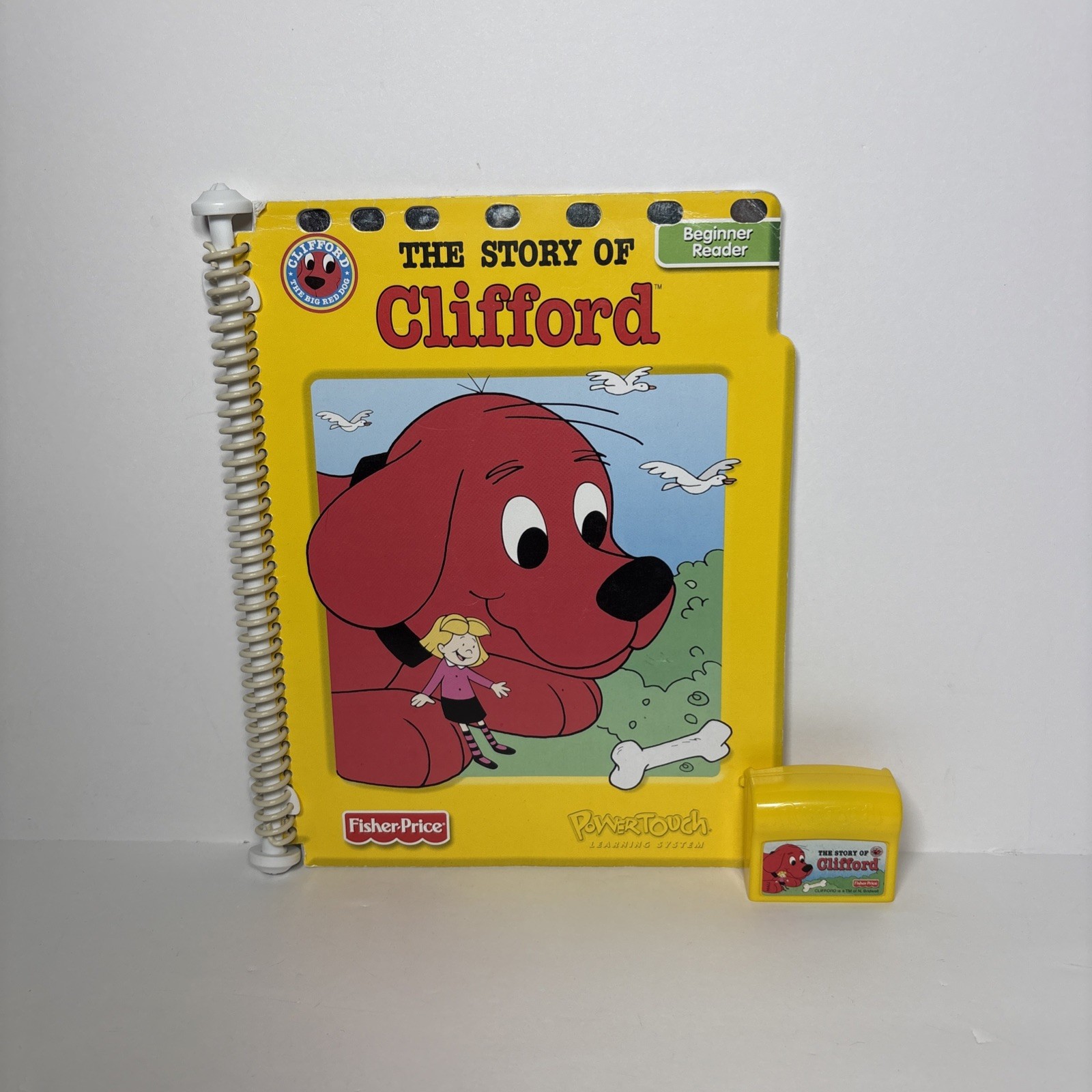 The Story Of Clifford The Big Red Dog Power Touch Book & Cartridge Tested Works!
