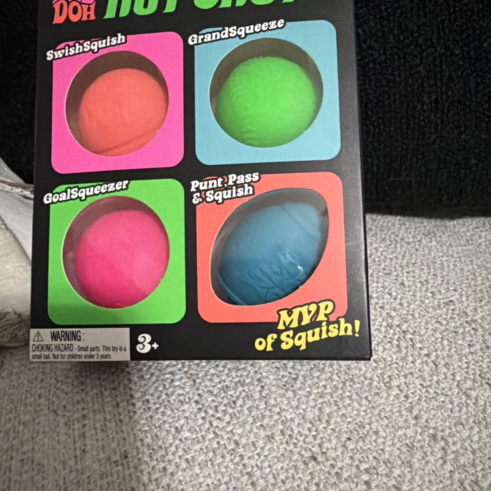 NeeDoh Teenie Hot Shots 4 Pack Squishy Stress Balls Toy New
