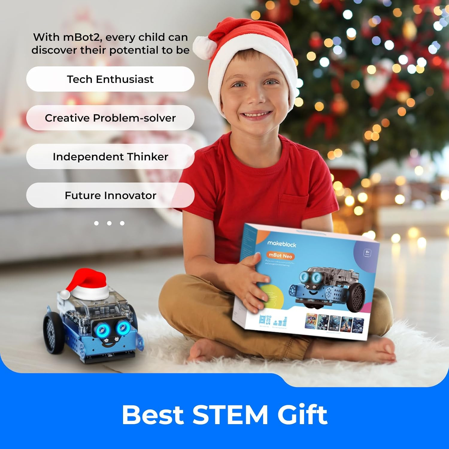 Mbot2 Coding Robot for Kids, Code Learning Support Scratch & Python Programming,