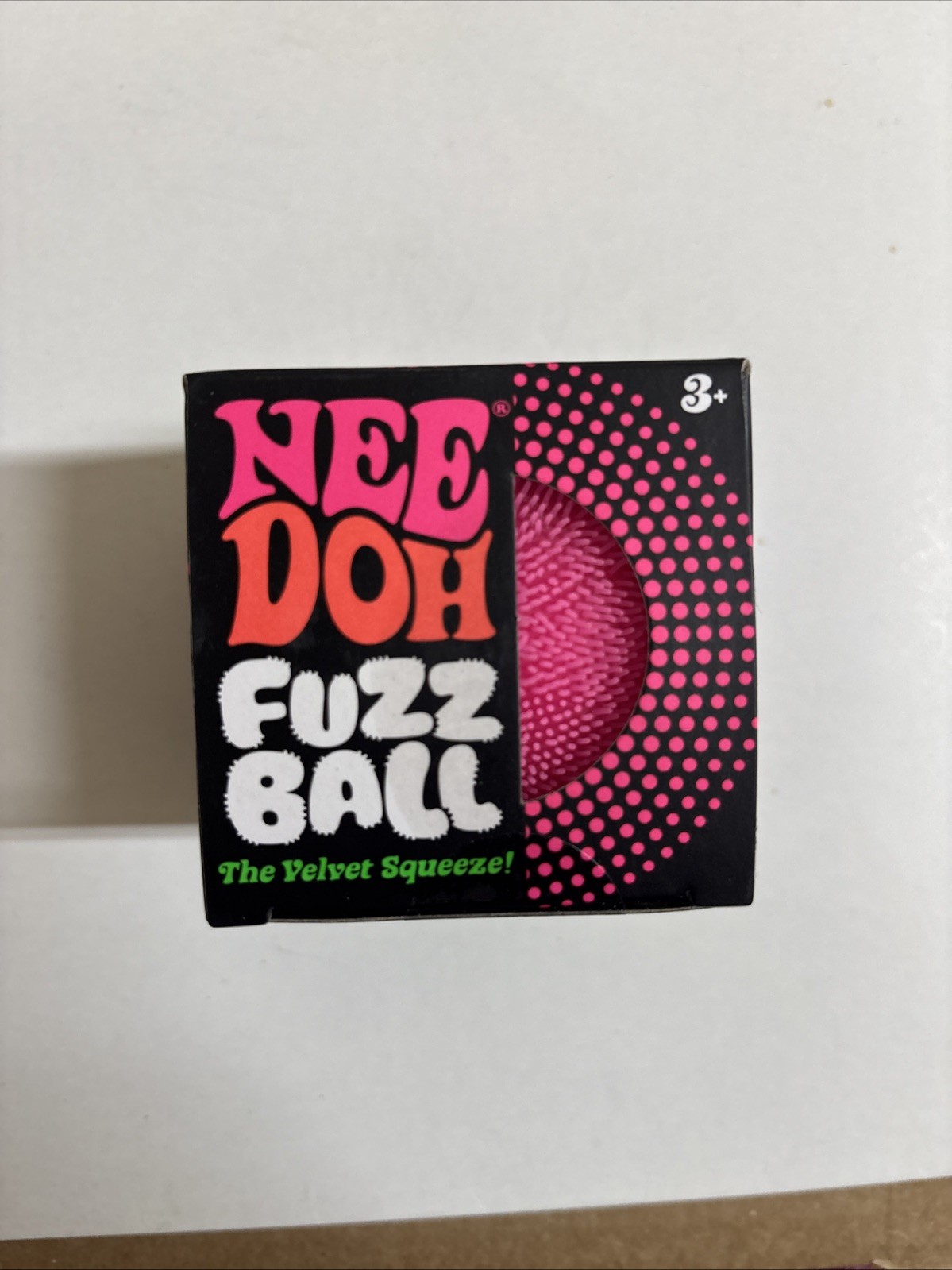 Schylling NeeDoh Fuzz Ball The Velvet Squeeze! Pink Squishy TikTok VIRAL NIB