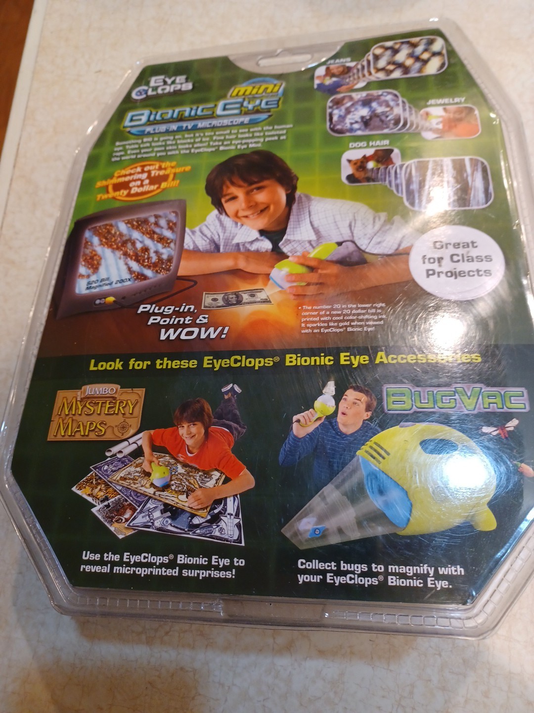 Eye Clops Bionic Eye Plug-In TV Microscope Toy JAKKS Pacific NEW