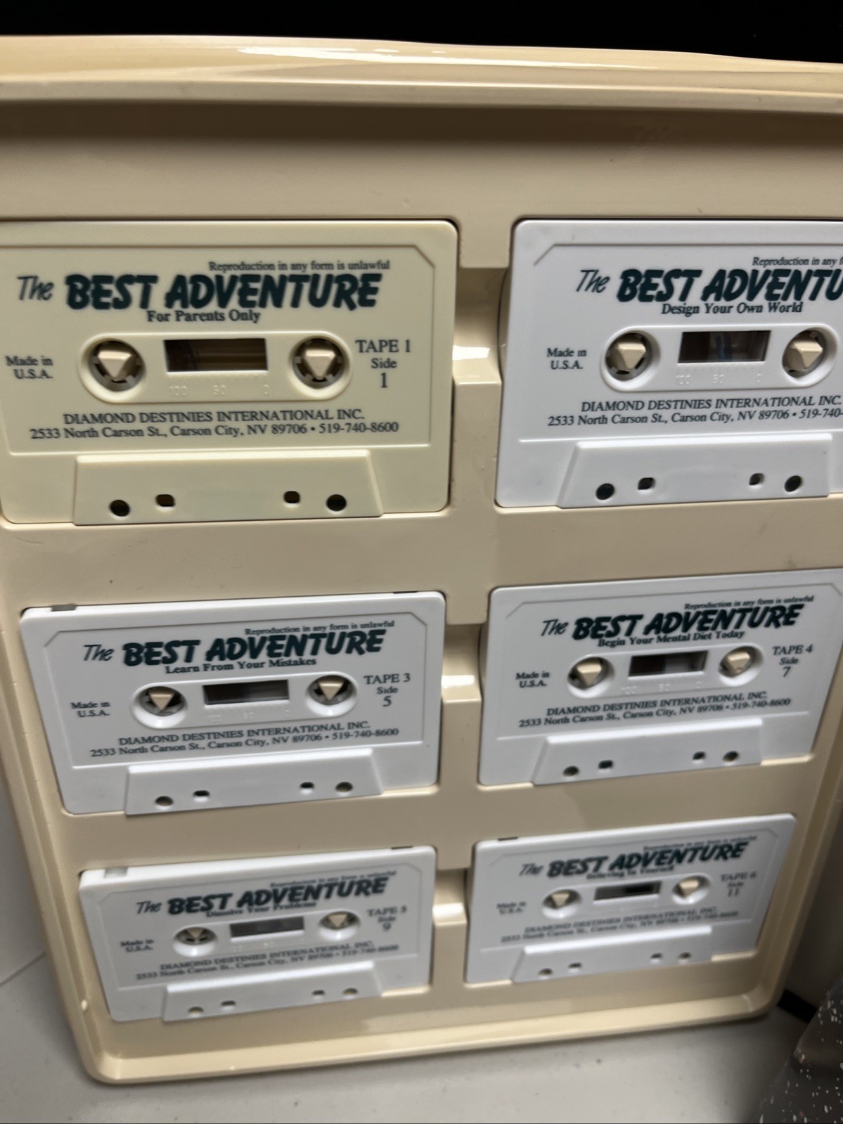 Vintage Cassette Learning Workbook diamond destinies the best adventure