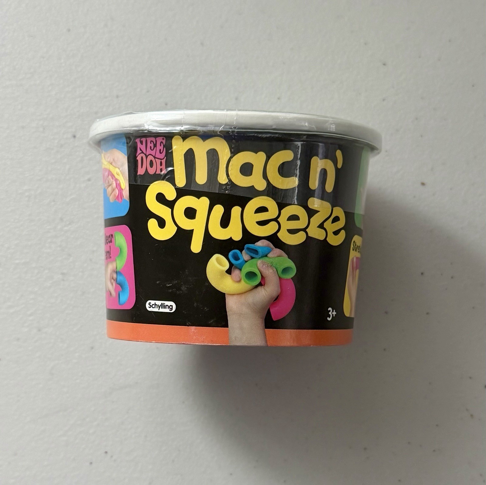 NeeDoh Mac n Squeeze Sensory Fidget Toy Nee Doh 4 Squishy Neon Noodles AUTHENTIC