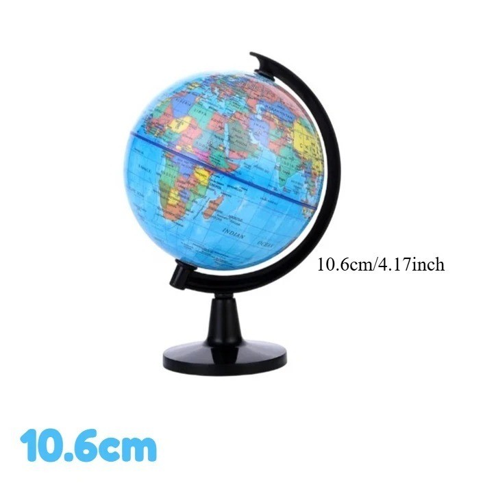 WORLD GLOBE EARTH Map Rotating Geography Ocean Classroom Learning Desktop 6