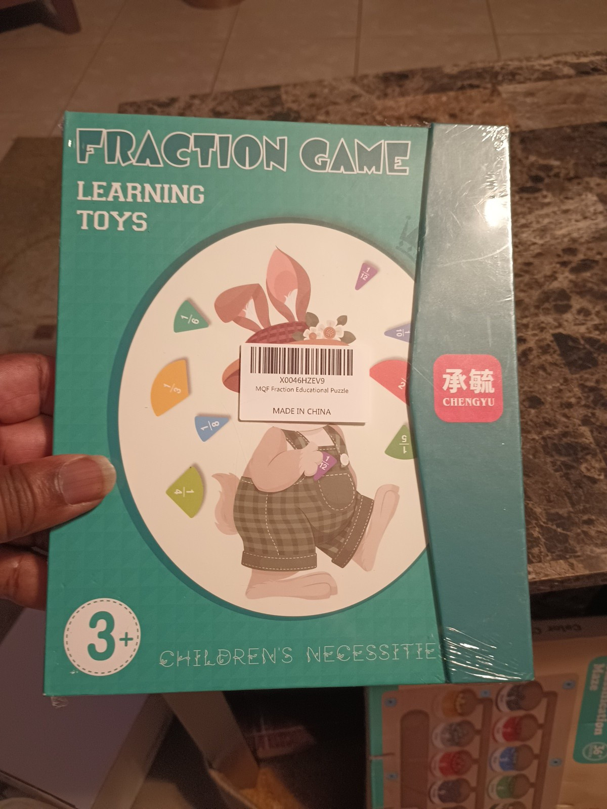 FRACTION GAME LEARNING TOYS Children’s Necessities Ages 3+ Score Learning Book