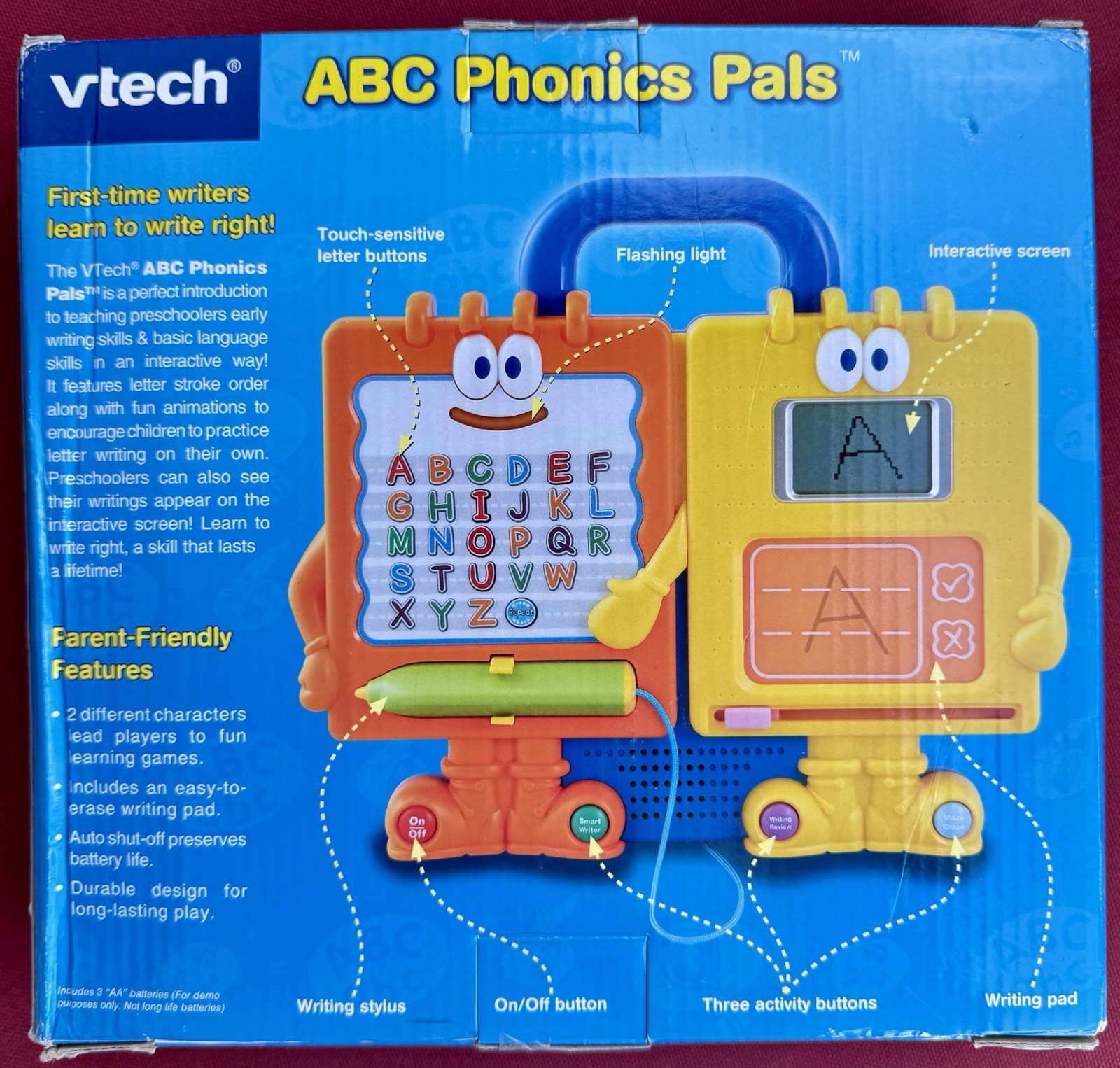 NEW 2008 VTech ABC Phonics Pals Learning Writing Pad Educational Toy