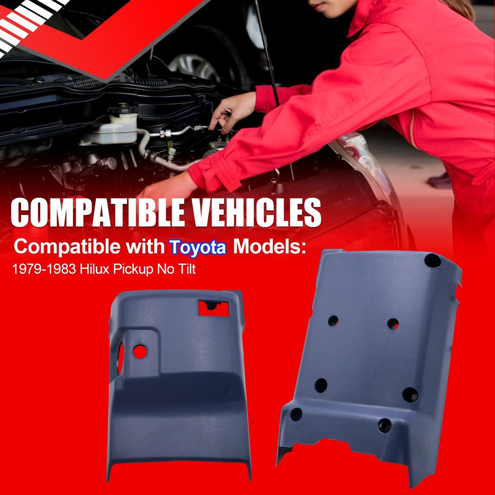 SMMS 1 Pair Steering Column Cover Fits for Toyota Hilux for Toyota Pickup 197…