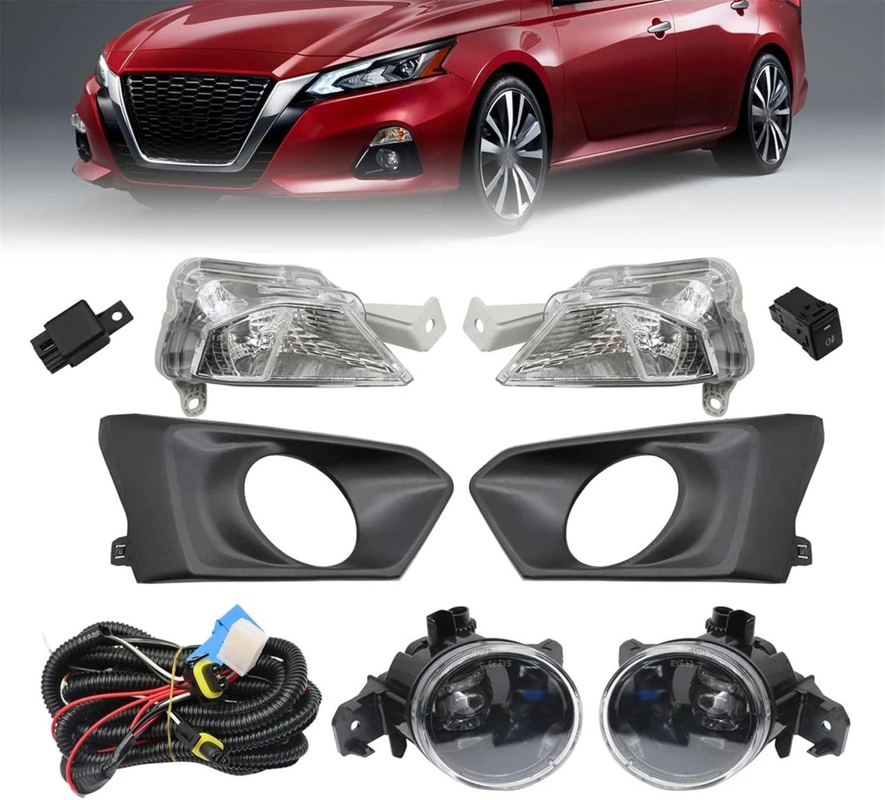 Bumper Fog Lights Assembly Compatible with Altima 2019 2020 2021 Left & Right