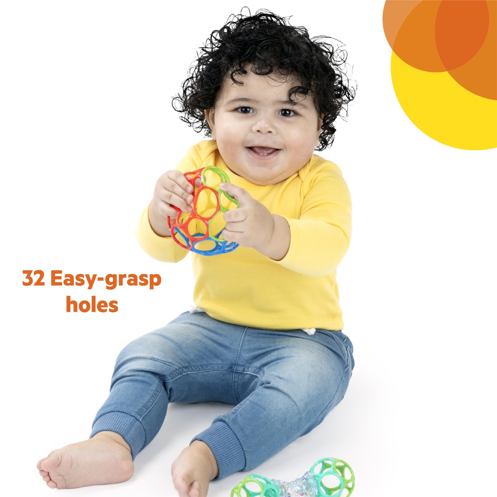 Bright Starts 1 Count (Pack of 1), Easy-Grasp Oball Bundle Gift Set