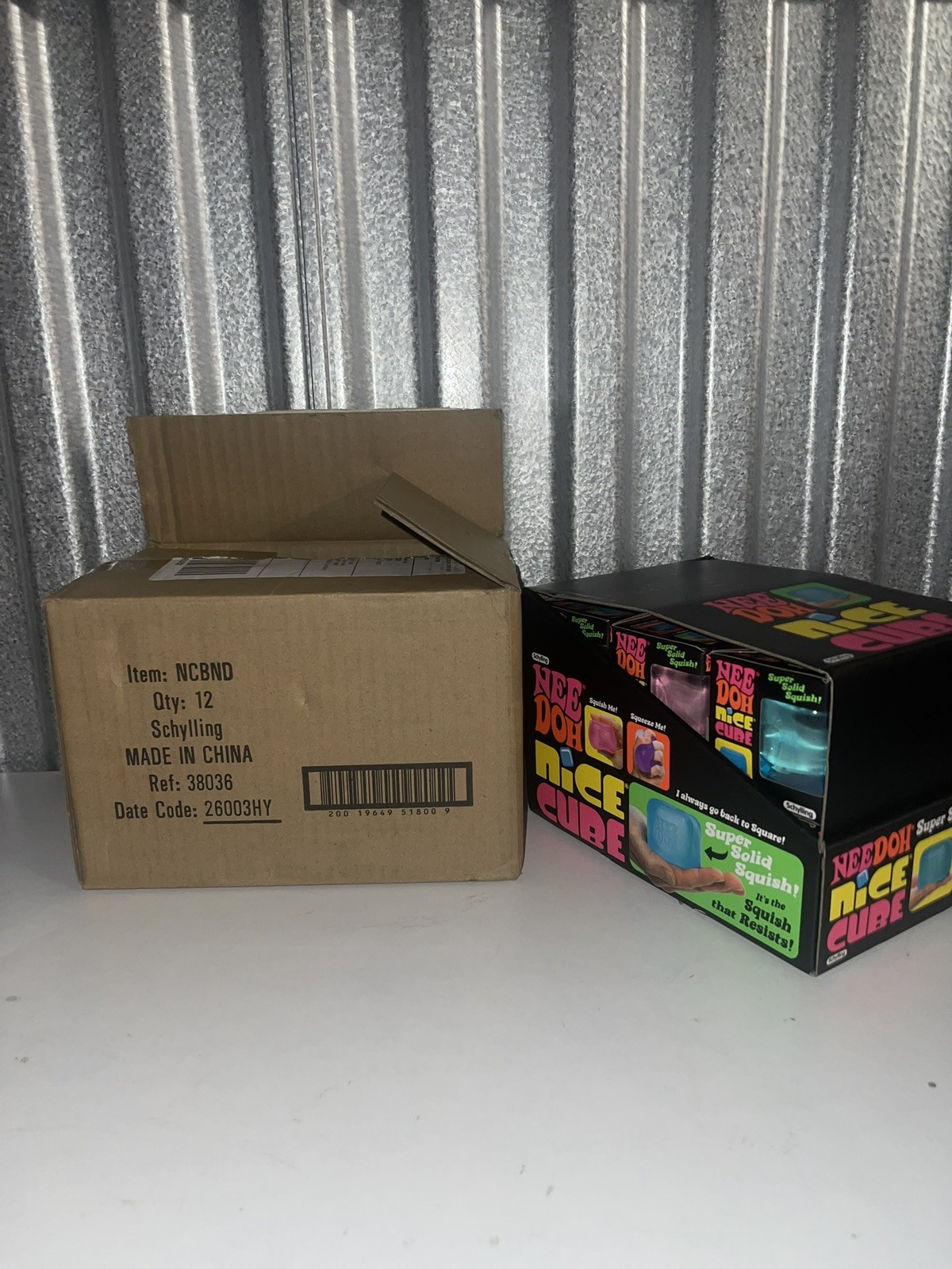 Lot Of (12) – Full Case NeeDoh Nice Cube Display – All 3 Colors