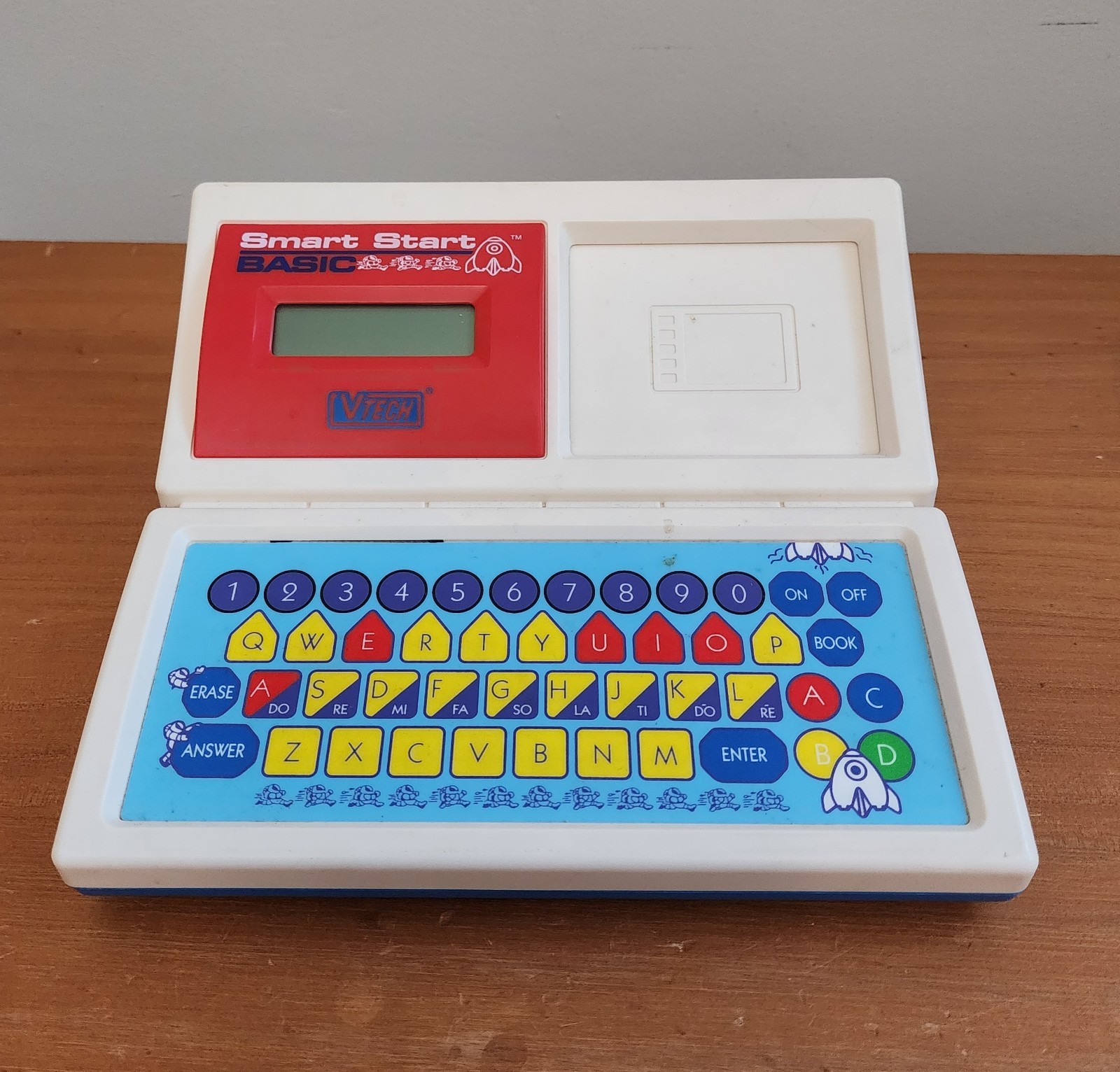 Vintage 1993 VTECH Smart Start Basic EDUCATIONAL Learning TOY + Cards & Books