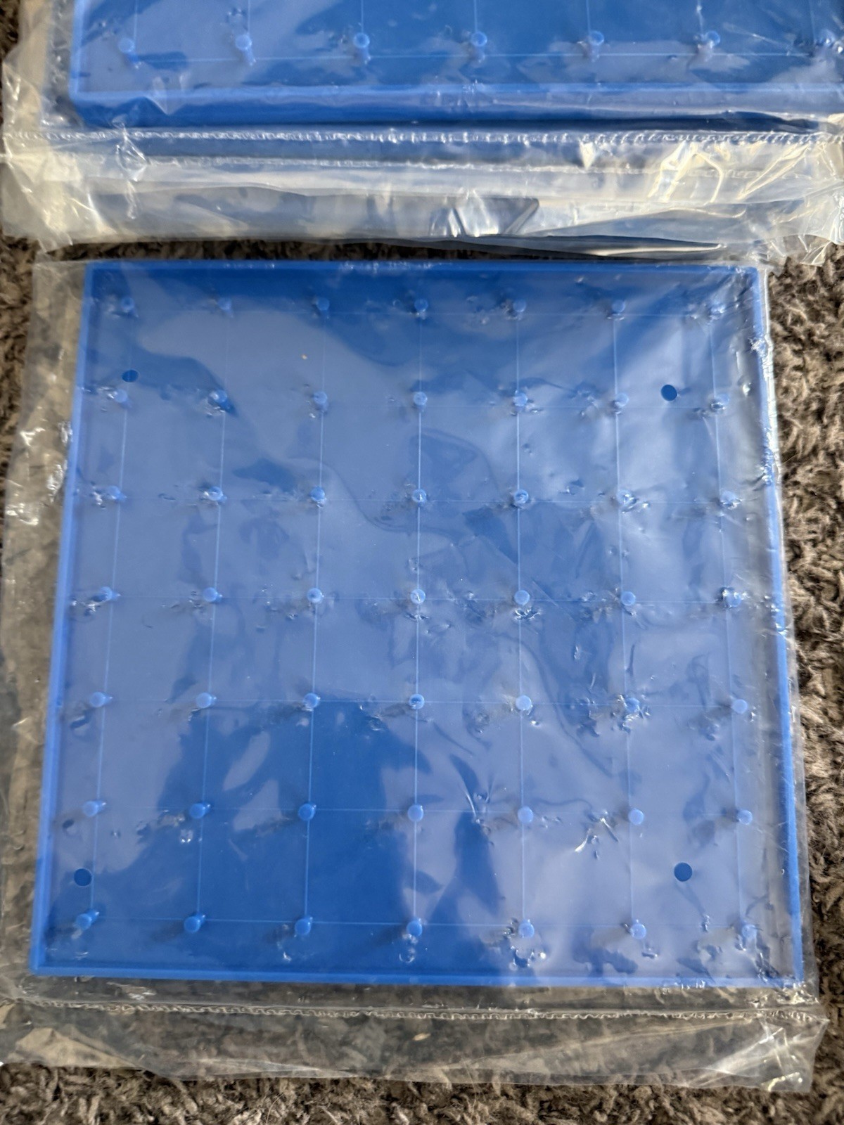 6 NEW Double-Sided Geoboards 7×7 Color Blue Teaches Math, Children.