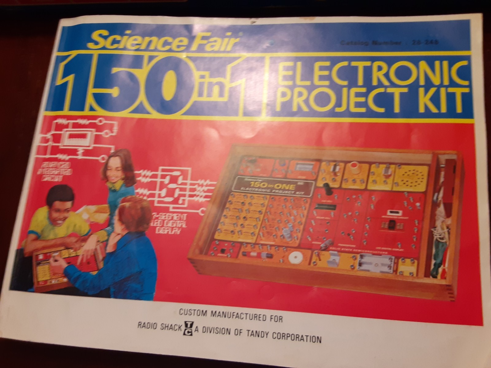 Science Fair 150 In 1 Electronic Project Kit – Radio Shack Cat.No. – 28-248