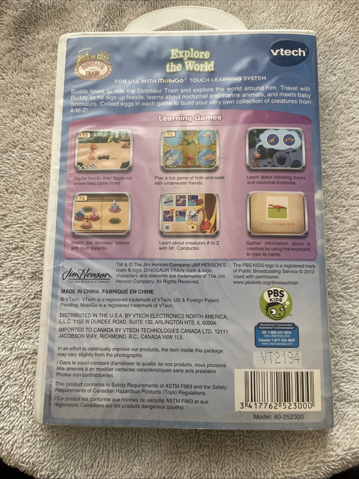 vtech Mobigo Touch Learning Dinosaur Train Explore World 4-6 Years