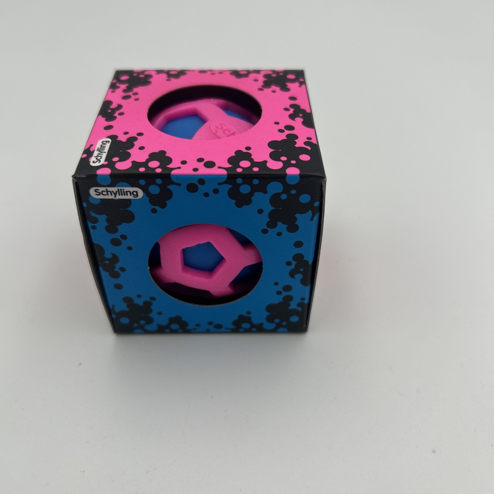 NEW Schylling NeeDoh Atomic Squeeze Ball Blue Pink RARE AUTHENTIC Nee Doh