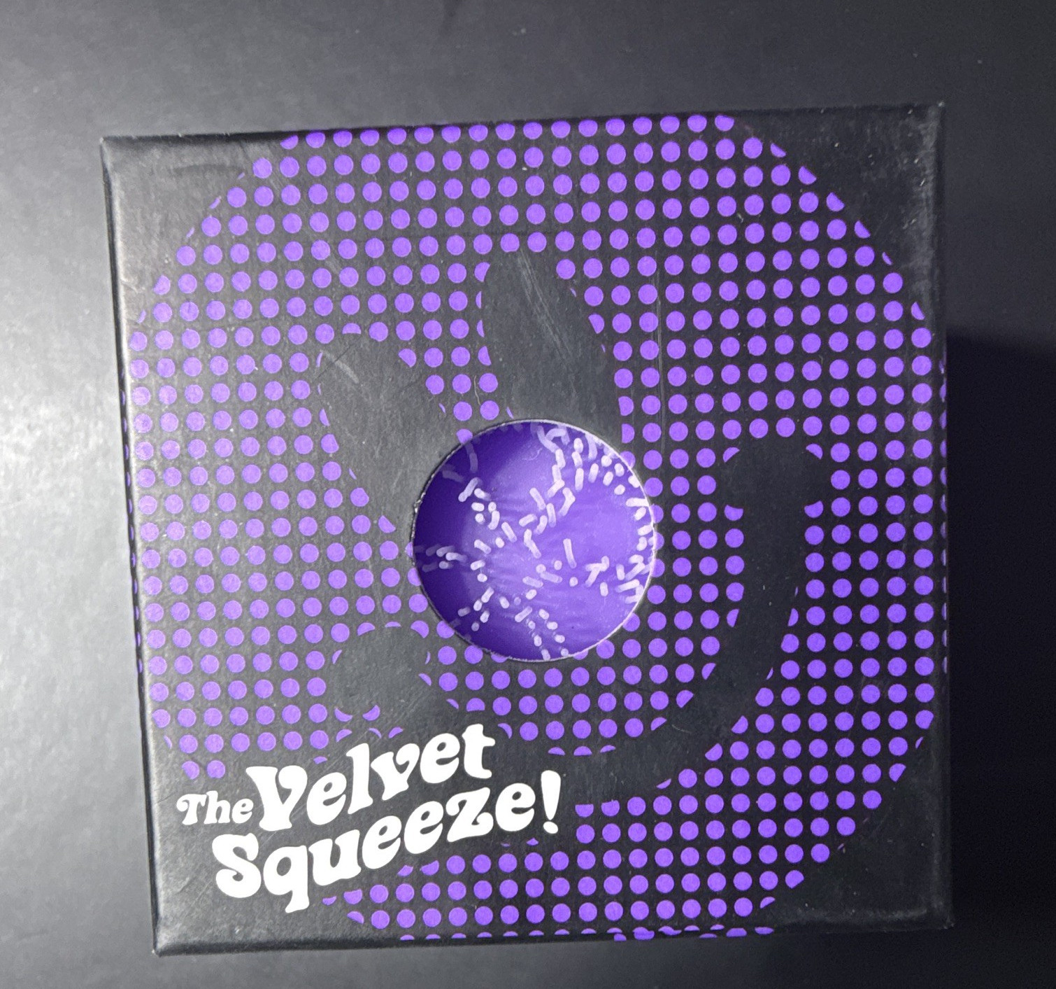 Nee Doh Fuzz Ball Flower Power Velvet Squeeze Toy Purple