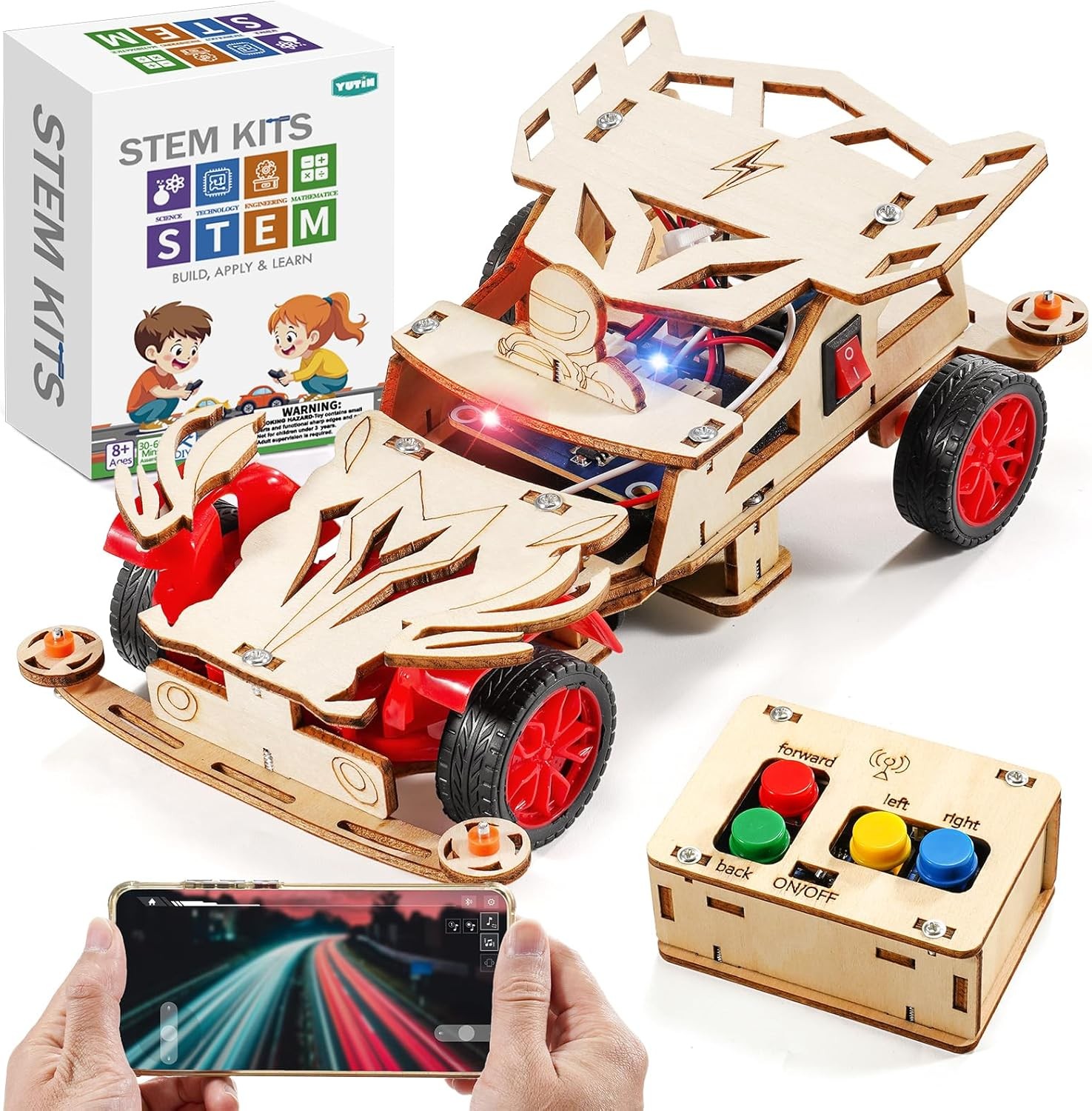 STEM Kits for Kids Age 8-10, STEM Toys for Boys 8-13, Remote Control Model Car