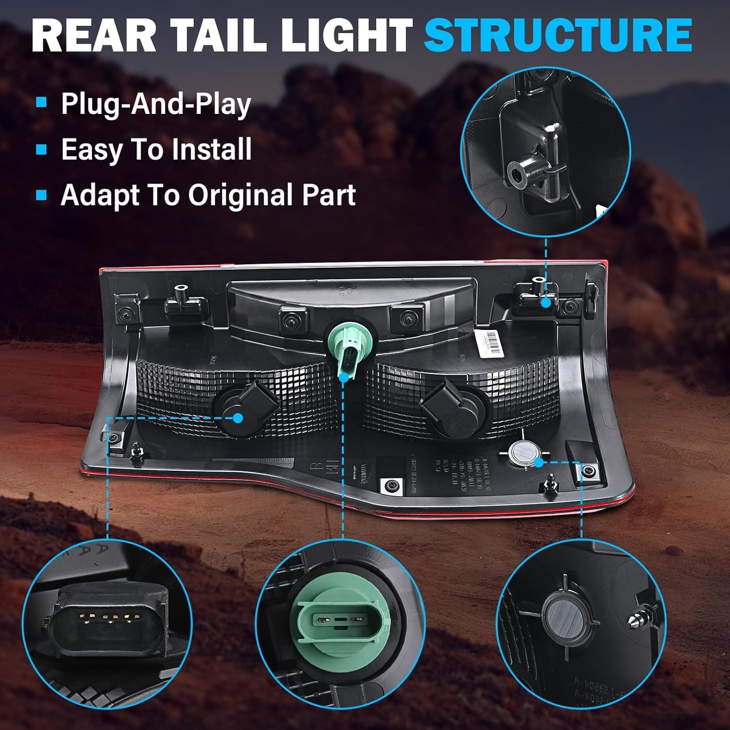 Tail Light Assembly Compatible with 2017 2018 2019 Ford F-250 F-350 Super Dut…