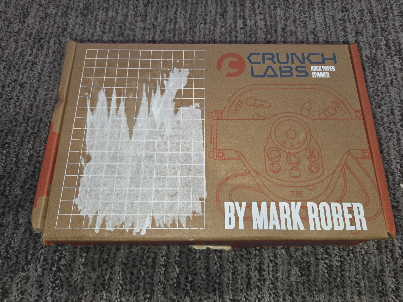 Crunchlabs – Rock Paper Spinner Box – Mark Rober – STEM Kit – New in Open Box