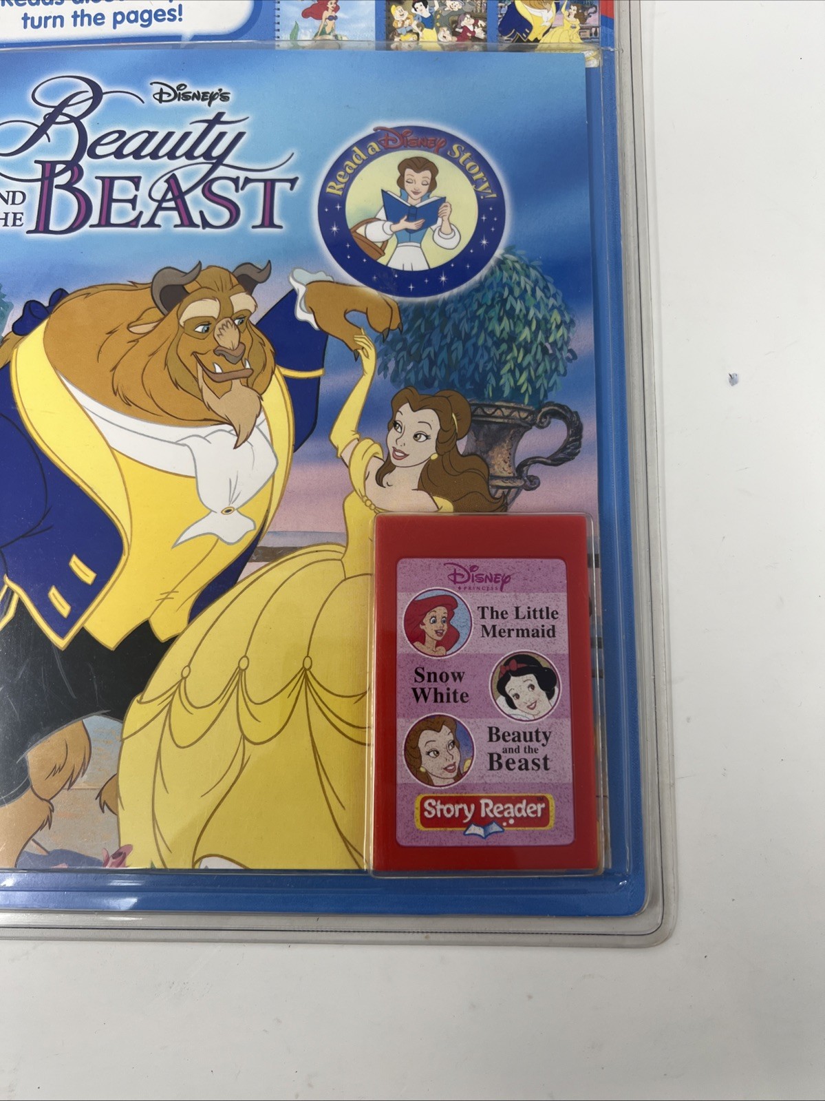 NIP Story Reader 3 Storybooks Disney Beauty & The Beast Snow White Little Mermai
