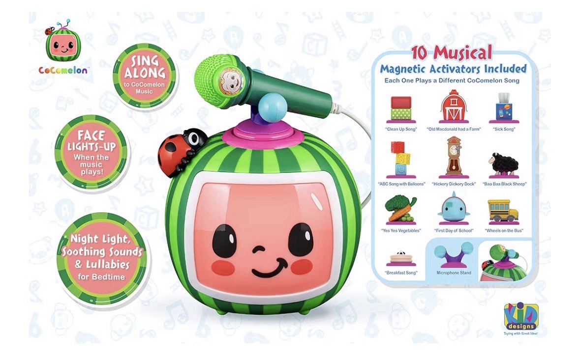 Cocomelon Toy Karaoke Machine For Kids.