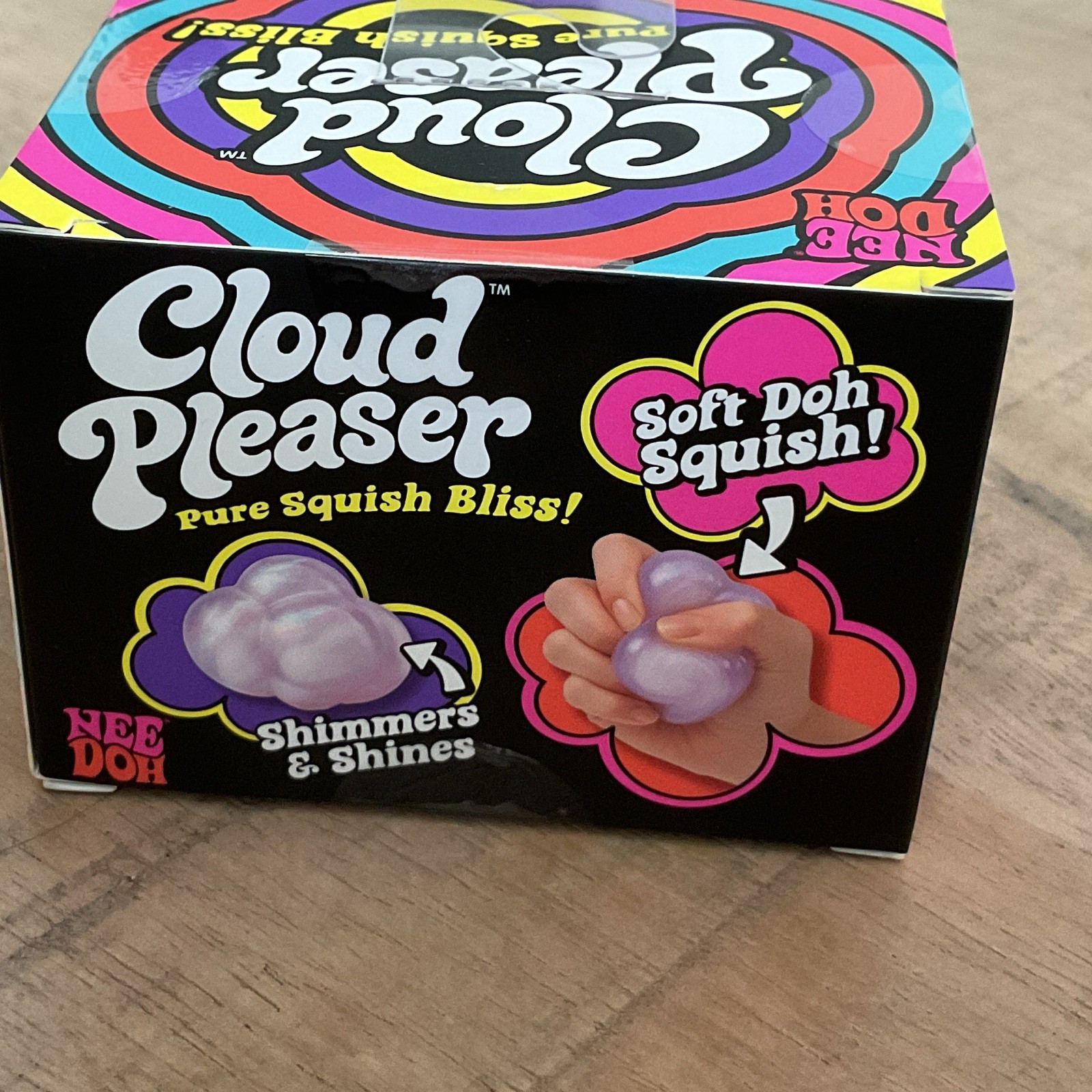 Schylling Nee Doh Cloud Pleaser Squish Toy, Purple #26005NAB