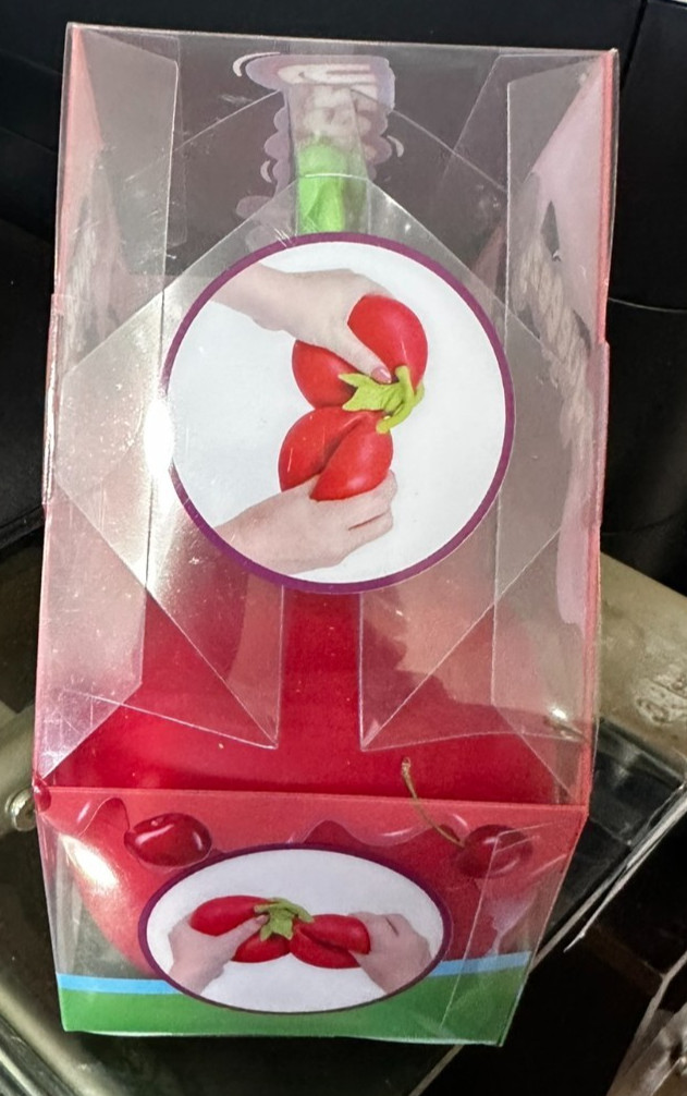Sunny Days Squeezy~ Red/Green Cherries Squeeze Fidget Toy