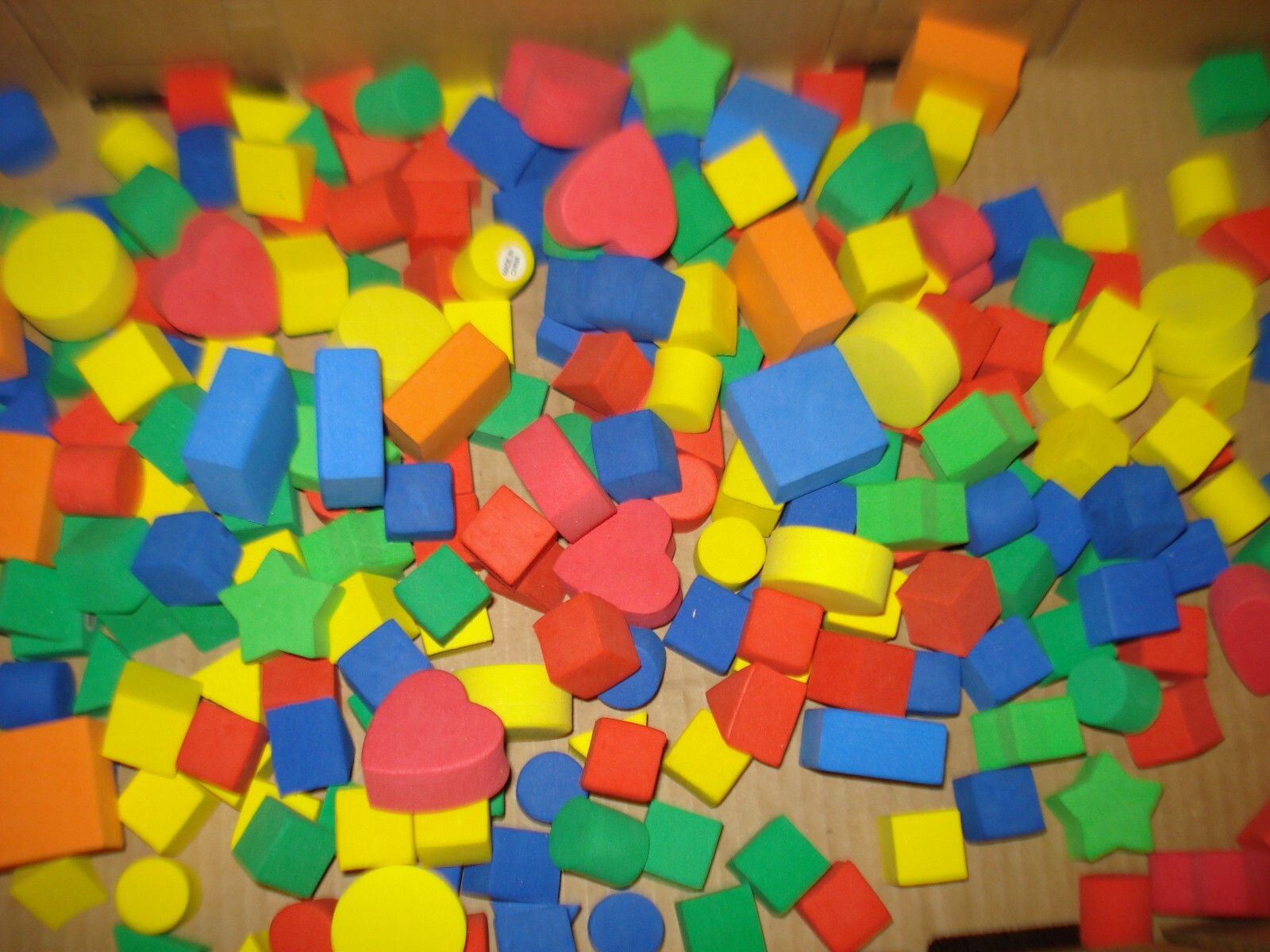 Math Manipulatives Counting Blocks – Over 230 Foam Pieces – Many Shapes, Colors