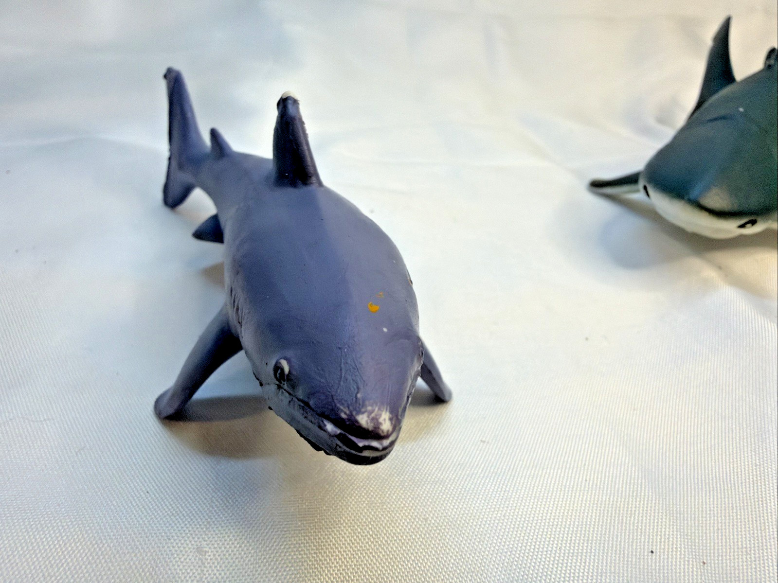 Lot of 4 Shark and 1 Whale Diorama or Plastic Educational Toy